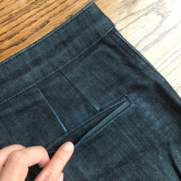 APIECE APART Raw Denim Dark Rinse Flare Jeans - Picture 4 of 5